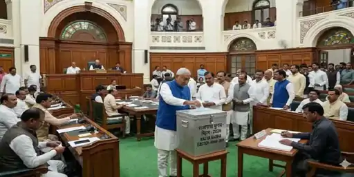 Voting Held for 11 Rajya Sabha Seats; Political Tension Rises in Bihar Over Missing Votes