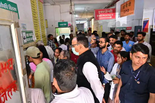 UP Deputy CM Stands in Queue with Patients in Lucknow Hospital, Exposes Mismanagement
