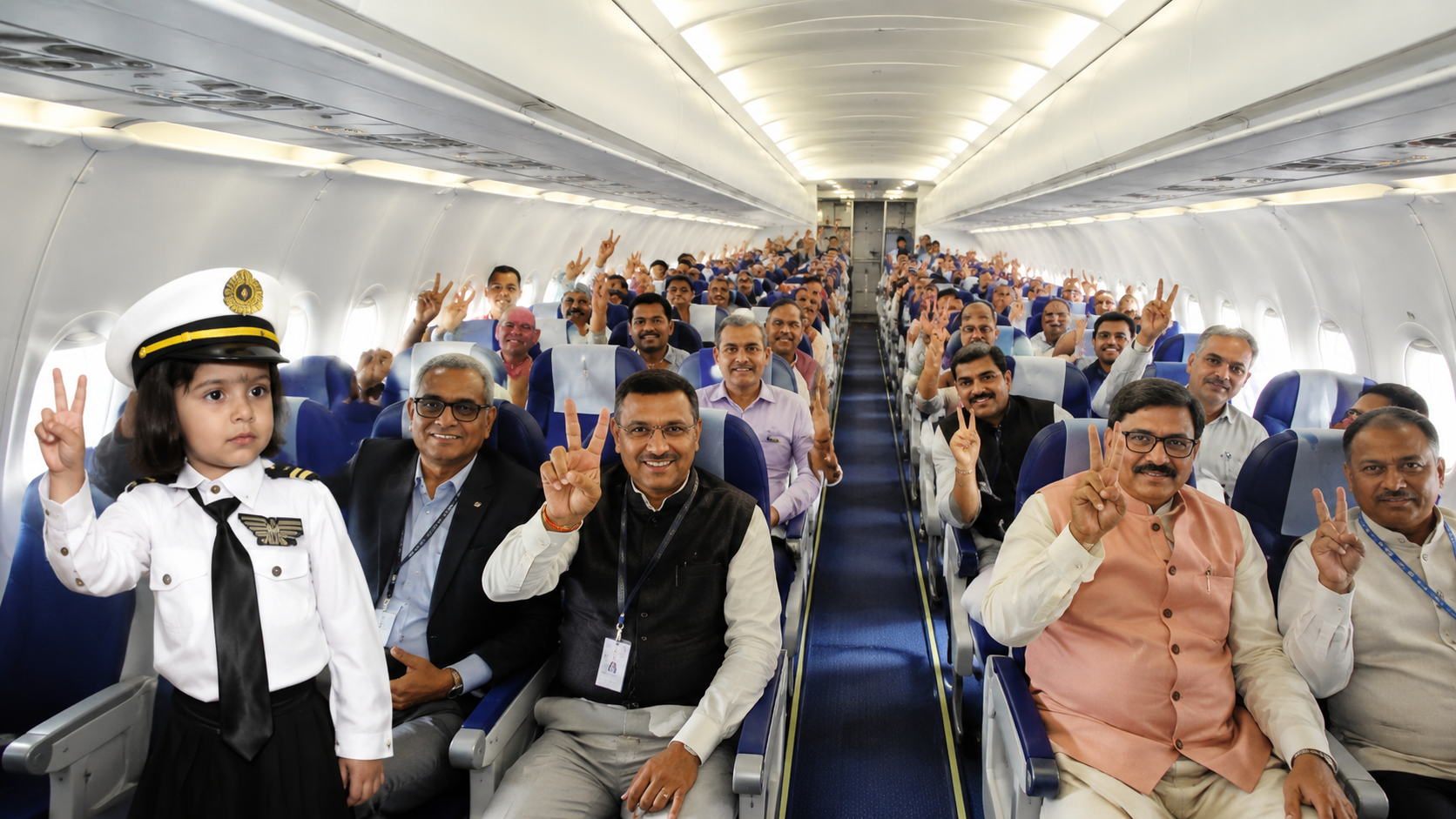 नोएडा एयरपोर्ट पर उड़ानों की शुरुआत: किसानों ने भरी पहली उड़ान, नन्हें ‘पायलट’ ने जीत लिया सबका दिल