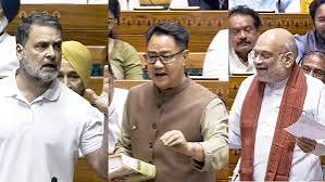 लोकसभा में राहुल गांधी के बयान पर बवाल, संसदीय कार्य मंत्री बोले- ‘माफी मांगनी पड़ेगी’