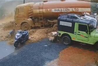 CCTV में कैद हुआ वायनाड भूस्खलन का खौफनाक मंजर, खिलौने की तरह बह गया टैंकर