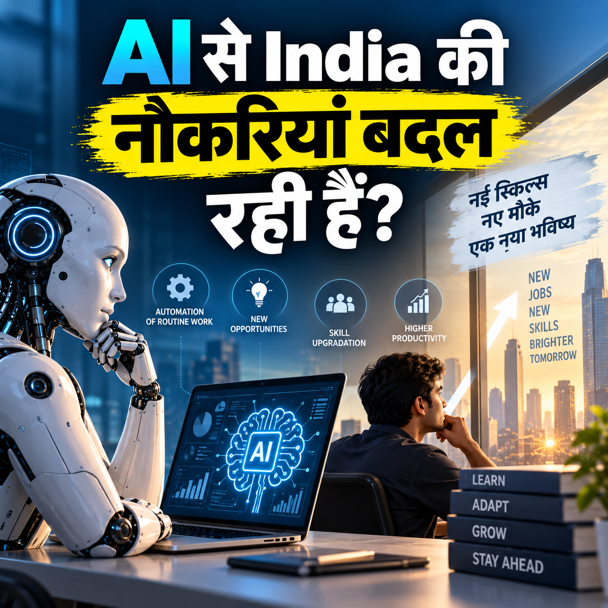 क्या AI आपकी नौकरी ले लेगी? Microsoft की नई रिपोर्ट ने India को लेकर दिया बड़ा जवाब