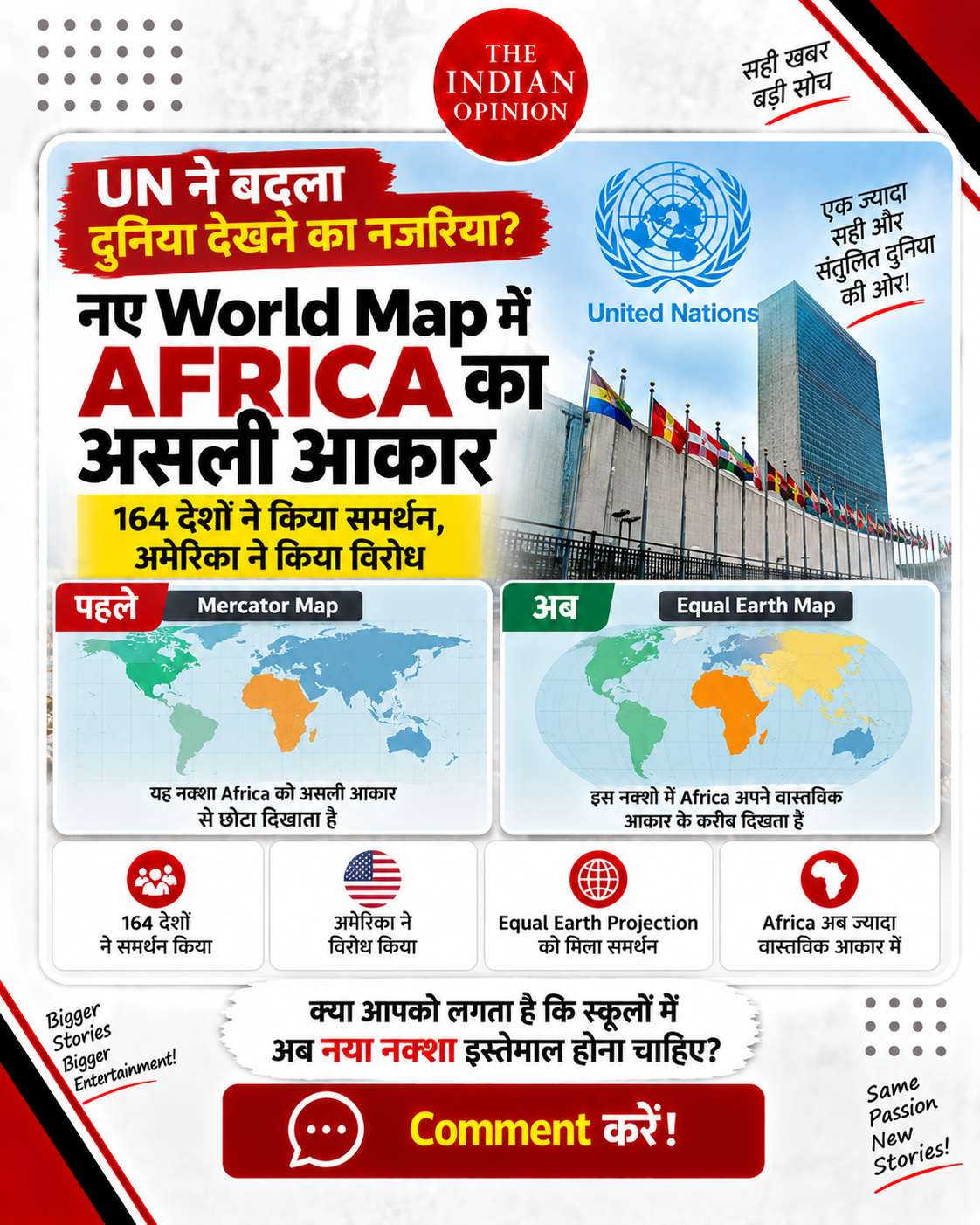 क्या बदल गया दुनिया का नक्शा? UN ने Equal Earth Map को दिया समर्थन, Africa दिखेगा अपने असली आकार में