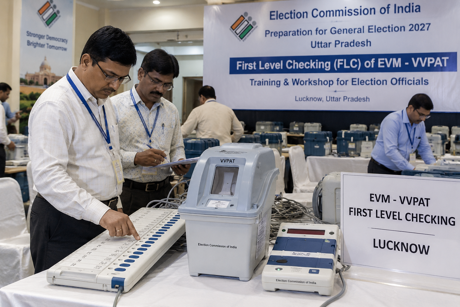Lucknow EVM-VVPAT FLC: चुनाव से पहले क्या है First-Level Checking?