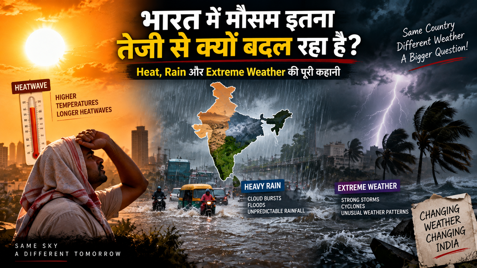 भारत में मौसम क्यों बदल रहा है? Heat, Rain और Extreme Weather