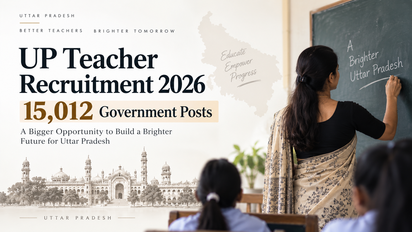 UP Teacher Recruitment 2026: 15,012 Government Posts