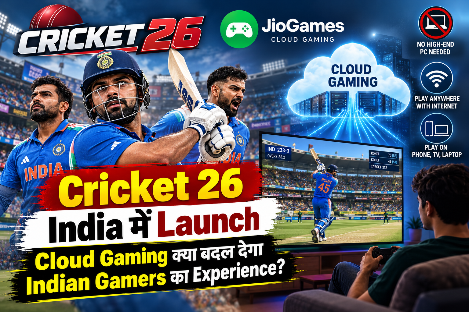 Cricket 26 India Launch: Cloud Gaming क्या बदलेगा Indian Gamers का Experience?