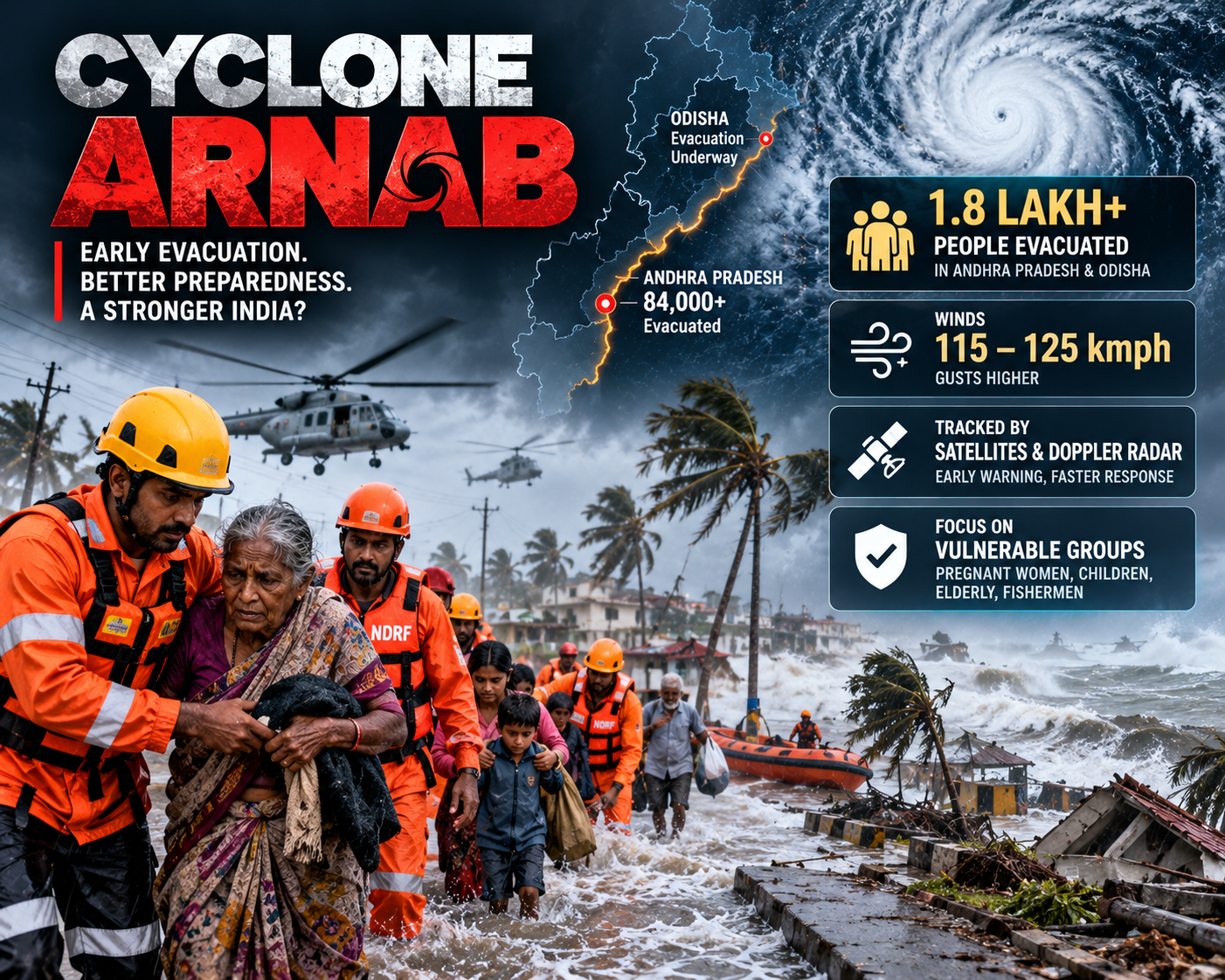 Cyclone Arnab: 1.8 Lakh Evacuation से India का Disaster Model कैसे बदला?