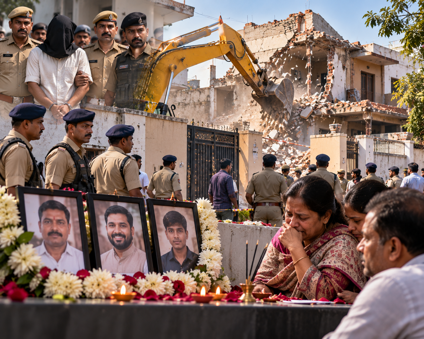Lucknow Triple Murder: Parking Dispute से Bulldozer Action तक