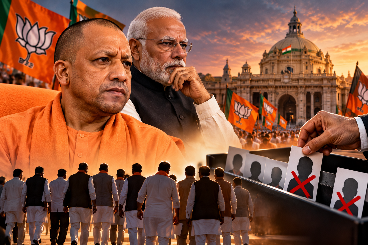 UP BJP में 30–40% MLA Ticket Cut? 2027 Election का बड़ा Candidate Reset