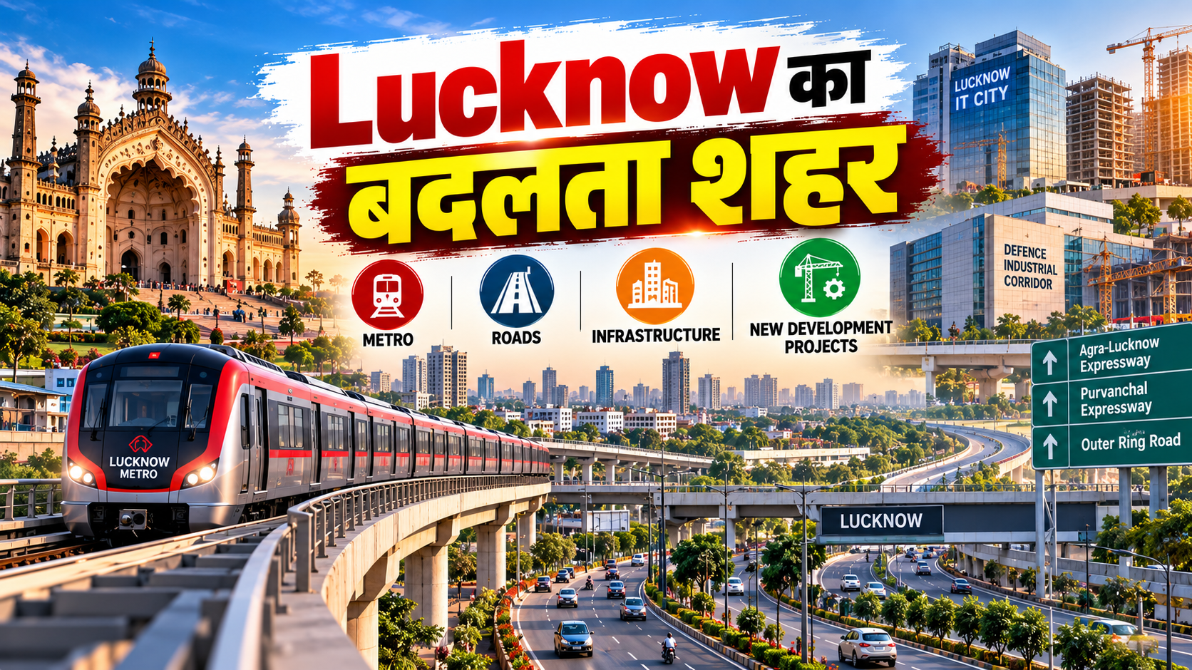 Lucknow Development: Metro, Roads और Infrastructure का बदलता शहर