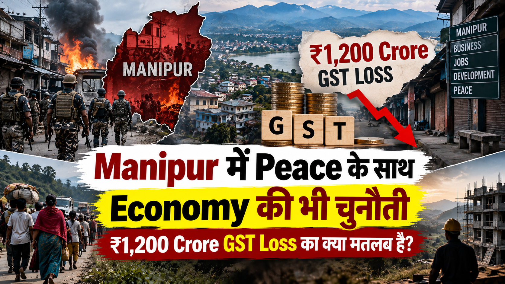 Manipur में ₹1,200 Crore GST Loss: Peace और Economy की पूरी कहानी