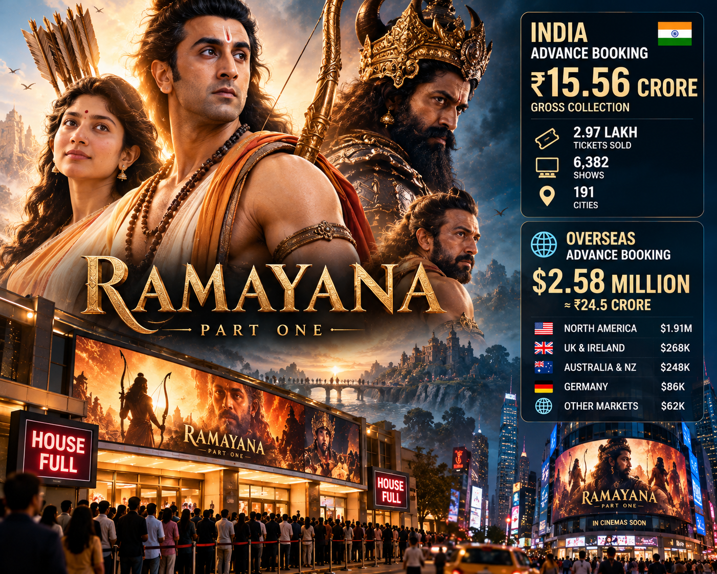Ramayana Advance Booking: क्या Ranbir-Yash बनाएंगे नया Opening Record?
