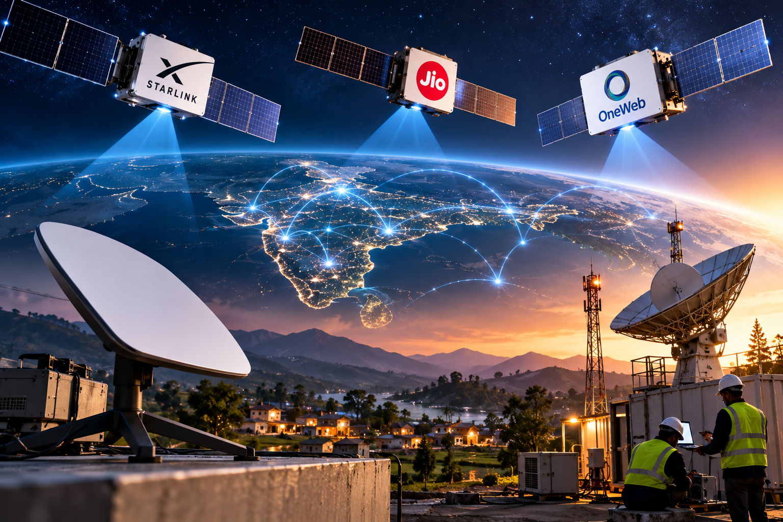 Starlink India vs Jio vs OneWeb: Satellite Internet Race 2026
