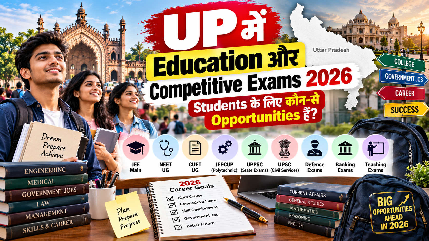 UP Education 2026: Competitive Exams और Government Jobs की पूरी Guide