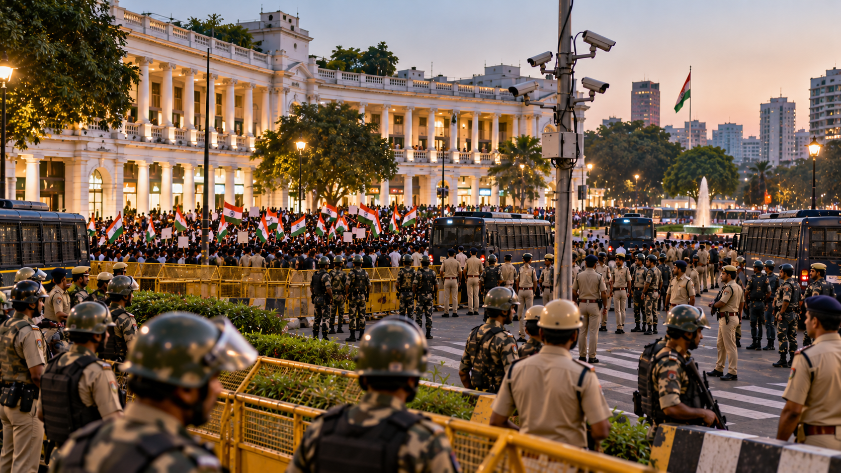 Connaught Place Protest: Delhi में 25,000 Security Personnel क्यों